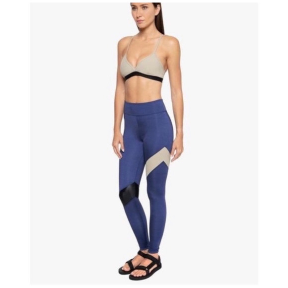 Koral‎ Aello Shantung High Rise Leggings In Blue Small Yoga Gym Athletic NEW - Picture 12 of 12